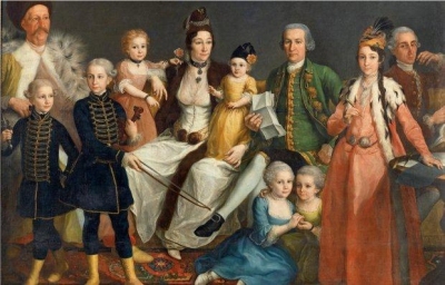 David George van Lennep and his Family
by Antoine de Favray, c 1770 2