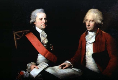 George Macartney, 1st Earl Macartney (l)
and his secretary, Sir George Leonard Staunton
by Lemuel Francis Abbott, 1785 2