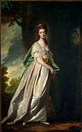 Mrs Mary Jackson 
by George Romney, 1773 2
