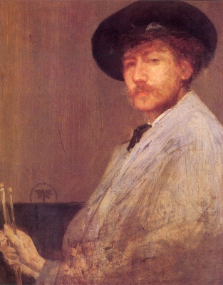 Arrangement in Gray, Portrait of the Artist 
By himself, 18721