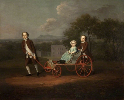 Richard, Mary and Peter du Cane (l-r) 
by Arthur Devis 1